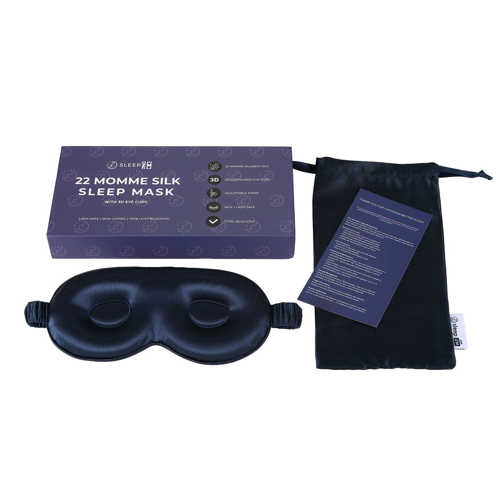 Rest Lab Silk Sleep Mask - Deep Sleep, Zero Light