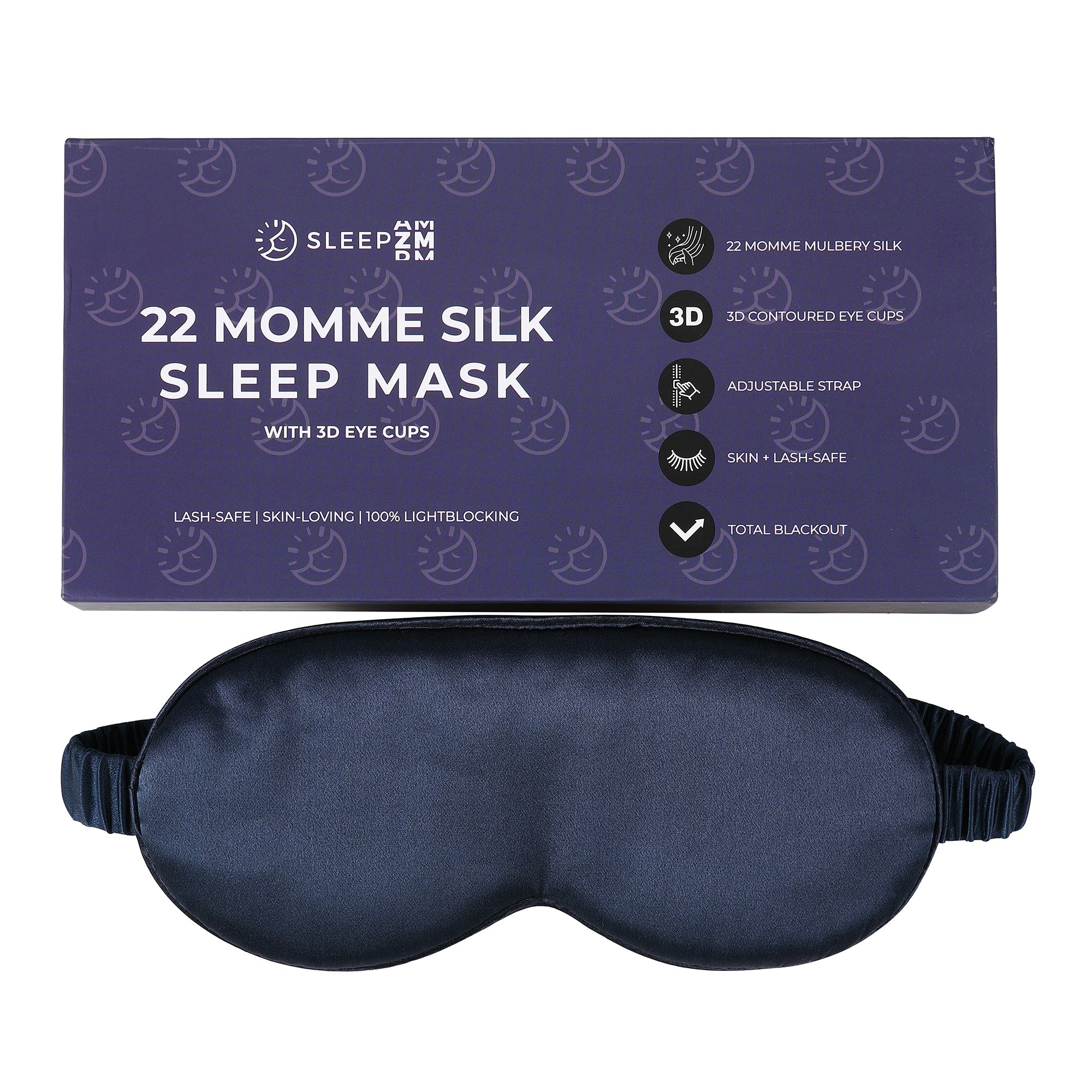Rest Lab Silk Sleep Mask - Deep Sleep, Zero Light