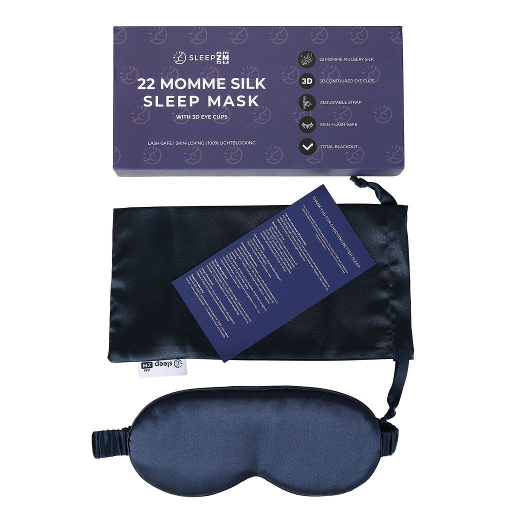 Rest Lab Silk Sleep Mask - Deep Sleep, Zero Light