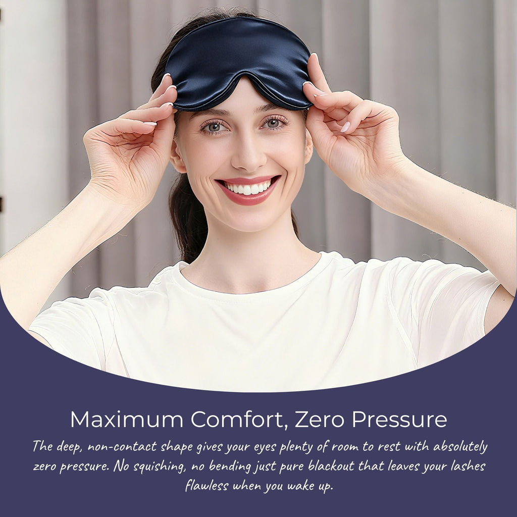 Rest Lab Silk Sleep Mask - Deep Sleep, Zero Light