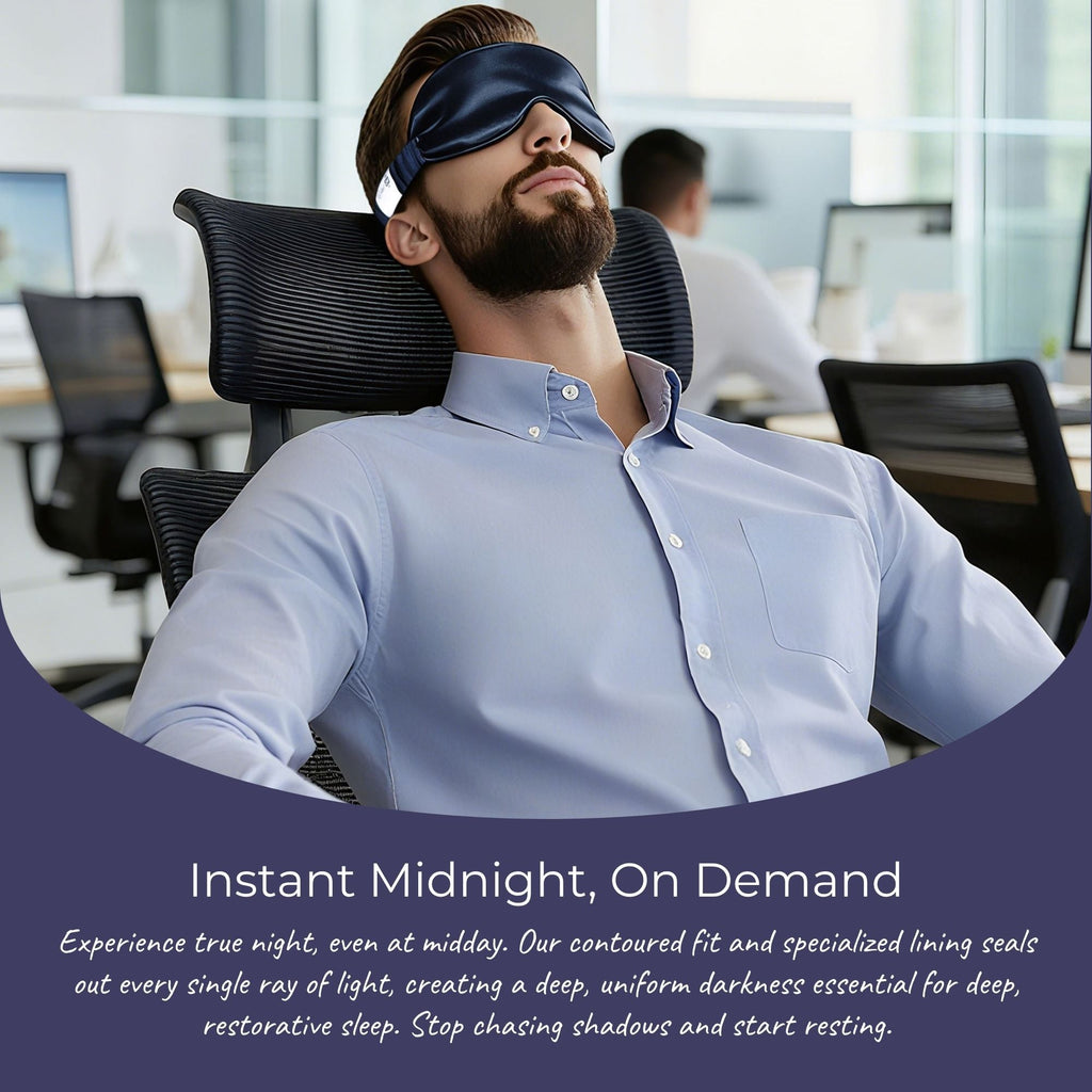 Rest Lab Silk Sleep Mask - Deep Sleep, Zero Light