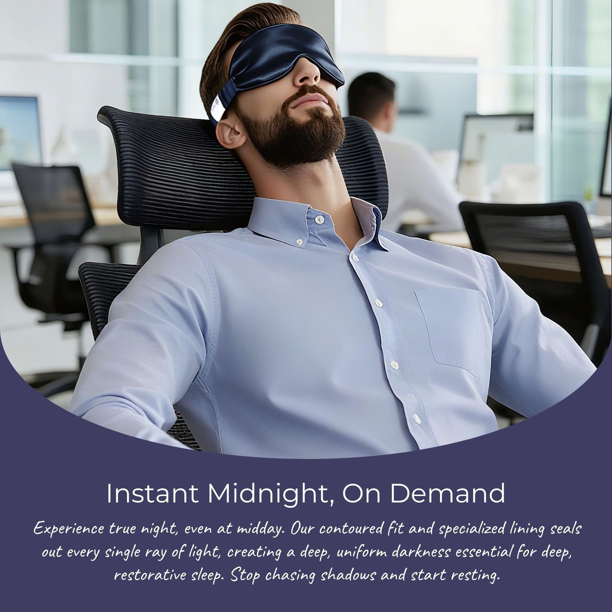 Rest Lab Silk Sleep Mask - Deep Sleep, Zero Light