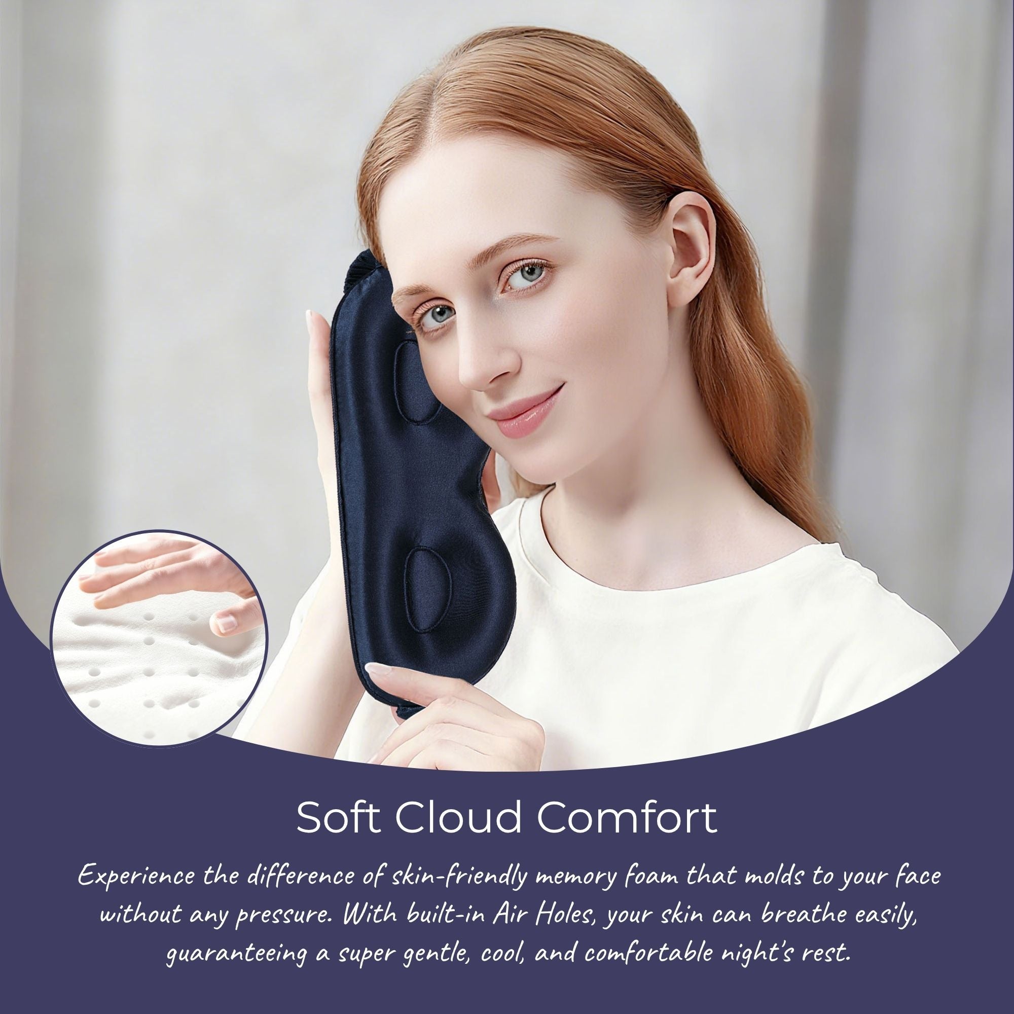 Rest Lab Silk Sleep Mask - Deep Sleep, Zero Light